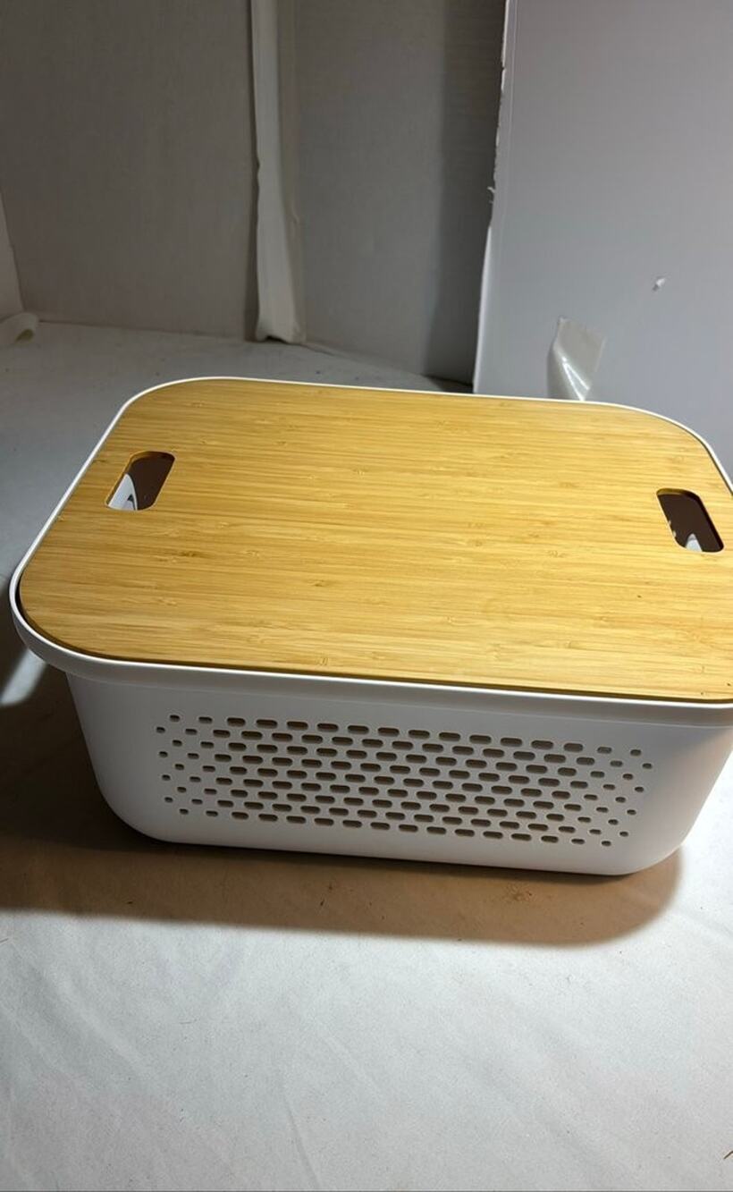 Brightroom Bamboo Storage Bin with Lid